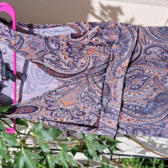 🌴Fitted Sparkle Top in Purple - Picture 6 of 12